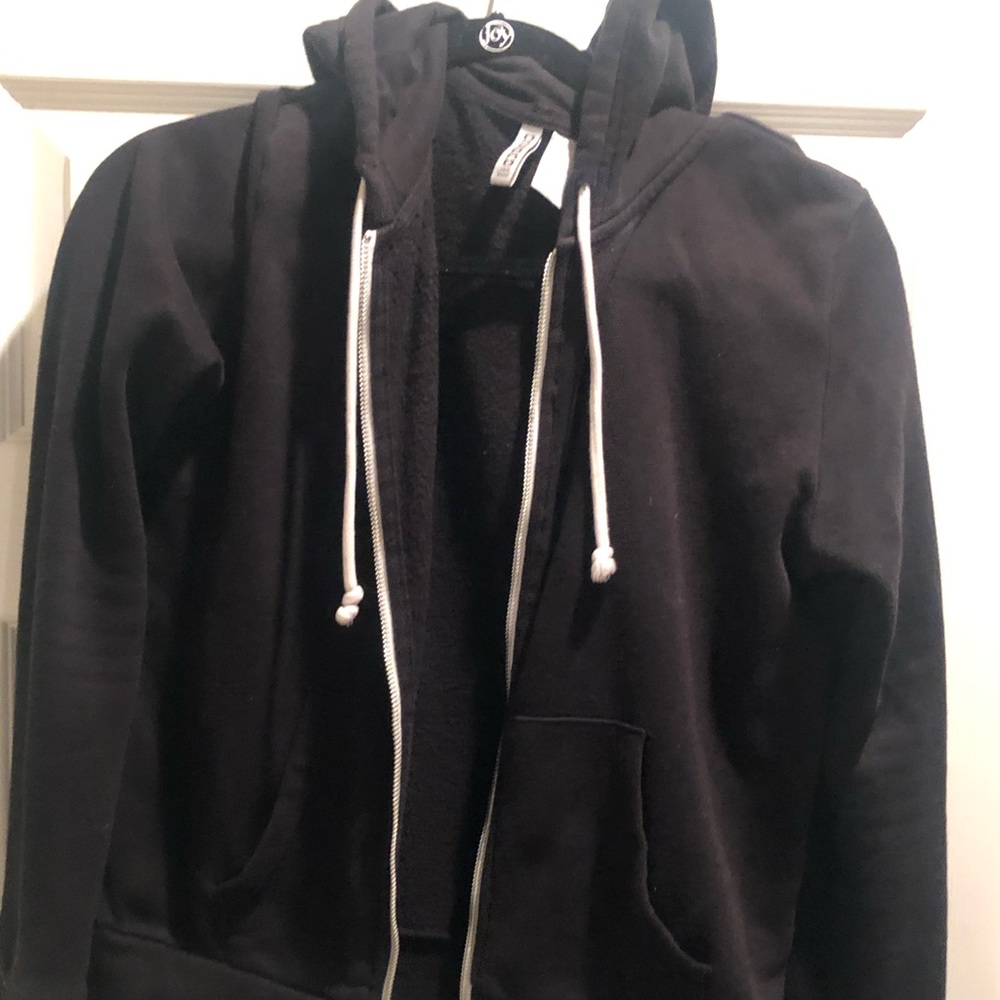 Light weight zip up black